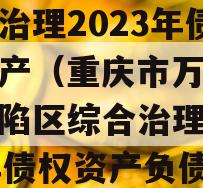 重庆市万盛采煤沉陷区综合治理2023年债权资产（重庆市万盛采煤沉陷区综合治理2023年债权资产负债率）