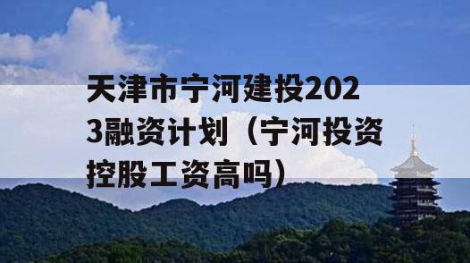 天津市宁河建投2023融资计划（宁河投资控股工资高吗）