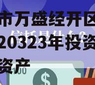 重庆市万盛经开区城市开发20323年投资债权资产