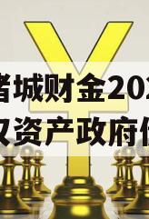 山东诸城财金2023年债权资产政府债定融