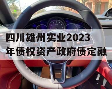 四川雄州实业2023年债权资产政府债定融