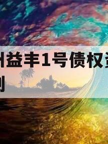 邓州益丰1号债权资产计划