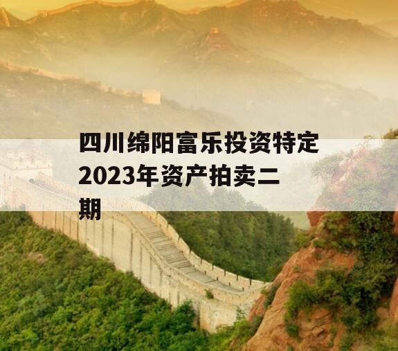 四川绵阳富乐投资特定2023年资产拍卖二期