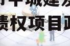 山东市中城建发展2023年债权项目政府债定融