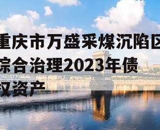 重庆市万盛采煤沉陷区综合治理2023年债权资产