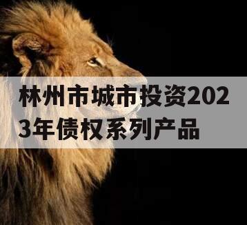 林州市城市投资2023年债权系列产品