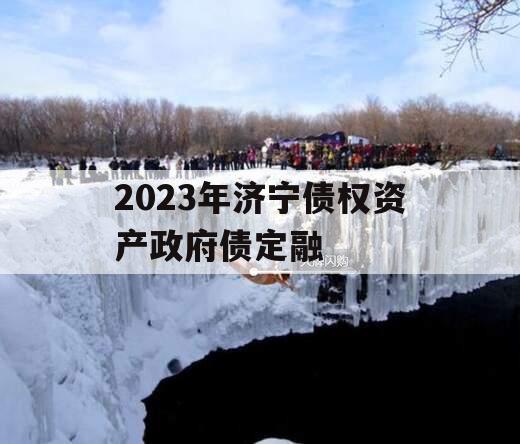 2023年济宁债权资产政府债定融