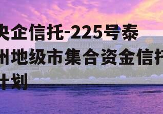 央企信托-225号泰州地级市集合资金信托计划