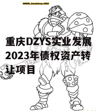 重庆DZYS实业发展2023年债权资产转让项目