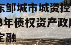 山东邹城市城资控股2023年债权资产政府债定融