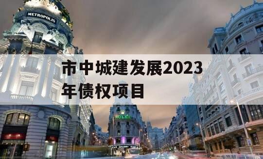 市中城建发展2023年债权项目