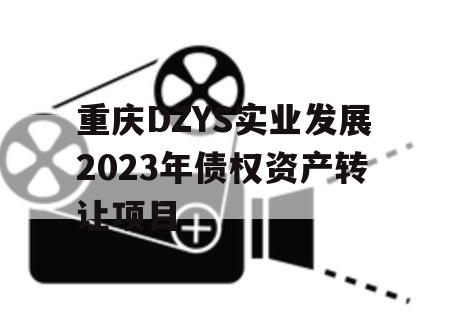 重庆DZYS实业发展2023年债权资产转让项目