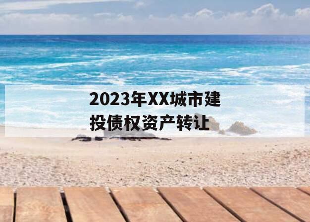 2023年XX城市建投债权资产转让