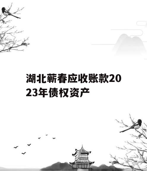 湖北蕲春应收账款2023年债权资产