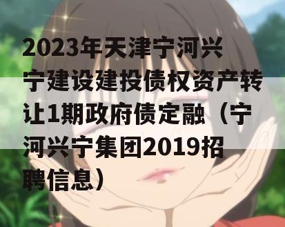 2023年天津宁河兴宁建设建投债权资产转让1期政府债定融（宁河兴宁集团2019招聘信息）