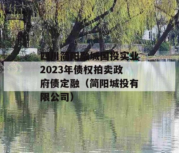 四川简阳融城国投实业2023年债权拍卖政府债定融（简阳城投有限公司）