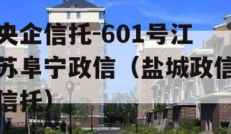 央企信托-601号江苏阜宁政信（盐城政信信托）