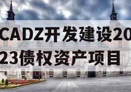 CADZ开发建设2023债权资产项目