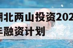 湖北两山投资2023年融资计划