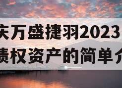 重庆万盛捷羽2023年债权资产的简单介绍