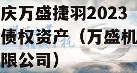 重庆万盛捷羽2023年债权资产（万盛机械有限公司）