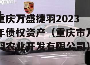 重庆万盛捷羽2023年债权资产（重庆市万羽农业开发有限公司）