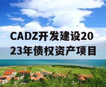 CADZ开发建设2023年债权资产项目