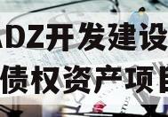 CADZ开发建设2023债权资产项目