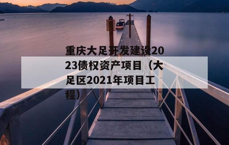 重庆大足开发建设2023债权资产项目（大足区2021年项目工程）