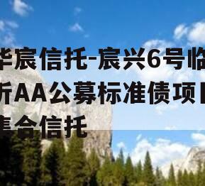 华宸信托-宸兴6号临沂AA公募标准债项目集合信托