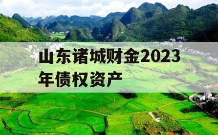 山东诸城财金2023年债权资产