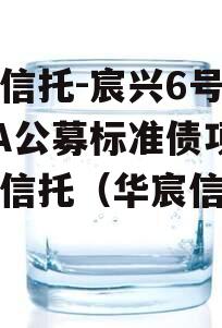 华宸信托-宸兴6号临沂AA公募标准债项目集合信托（华宸信托官网）