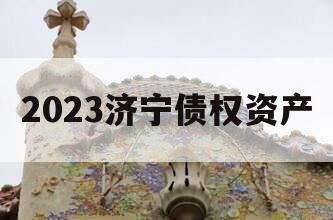 2023济宁债权资产