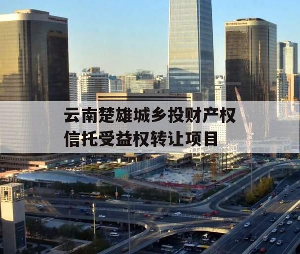 云南楚雄城乡投财产权信托受益权转让项目