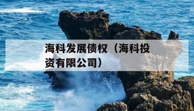 海科发展债权（海科投资有限公司）