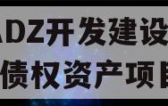 CADZ开发建设2023债权资产项目