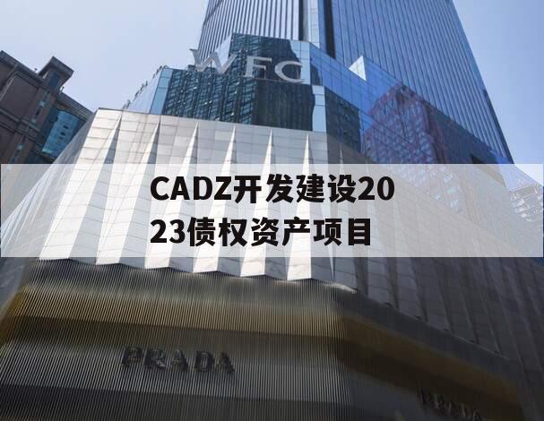 CADZ开发建设2023债权资产项目