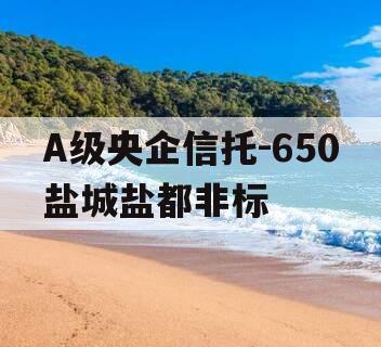 A级央企信托-650盐城盐都非标