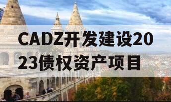 CADZ开发建设2023债权资产项目