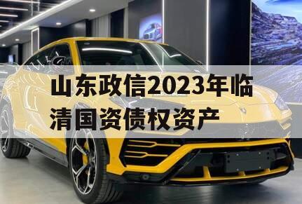 山东政信2023年临清国资债权资产