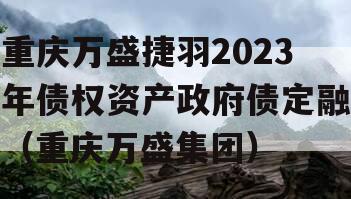 重庆万盛捷羽2023年债权资产政府债定融（重庆万盛集团）