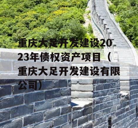 重庆大足开发建设2023年债权资产项目（重庆大足开发建设有限公司）