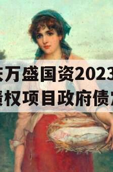 重庆万盛国资2023年债权项目政府债定融