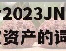 包含2023JN公司债权资产的词条