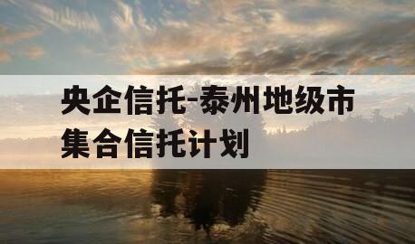 央企信托-泰州地级市集合信托计划