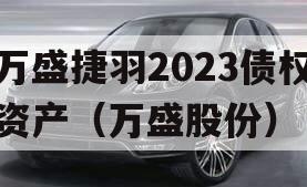 万盛捷羽2023债权资产（万盛股份）