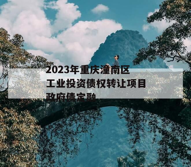 2023年重庆潼南区工业投资债权转让项目政府债定融