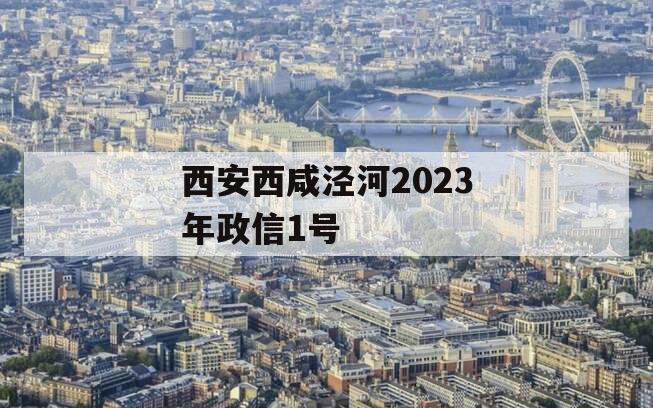 西安西咸泾河2023年政信1号