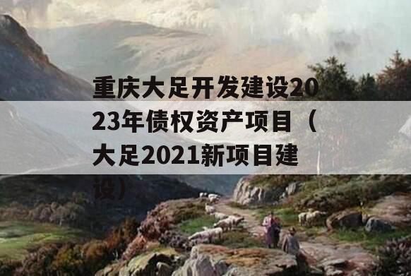 重庆大足开发建设2023年债权资产项目（大足2021新项目建设）