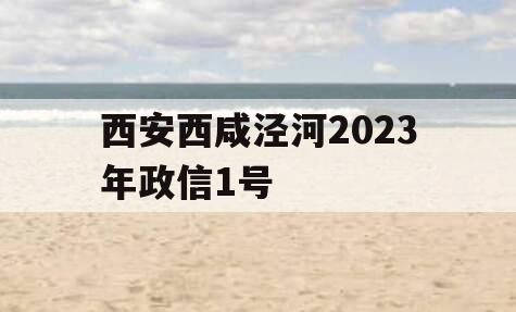 西安西咸泾河2023年政信1号